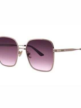 QUAY Women's 5TH AVE NO-NS-2684 Brushed Gold Frame/Plum to Pink Lens Sunglasses